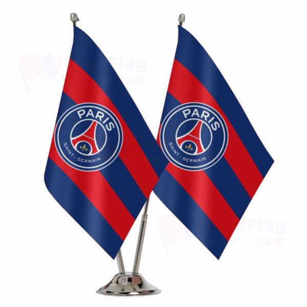 Paris Saint Germain FC 2 Table Flags