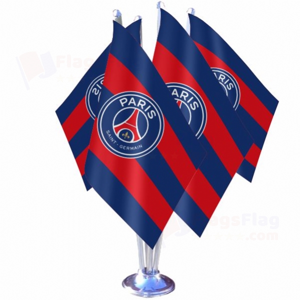 Paris Saint Germain FC Quadruple Table Flag