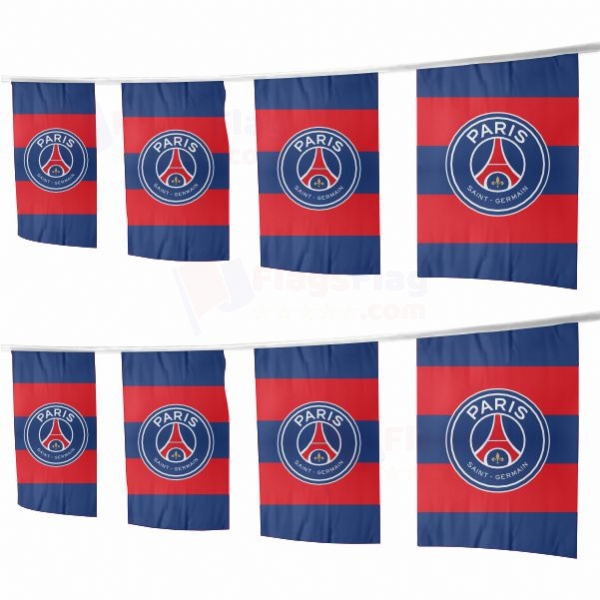 Paris Saint Germain FC Square String Flags