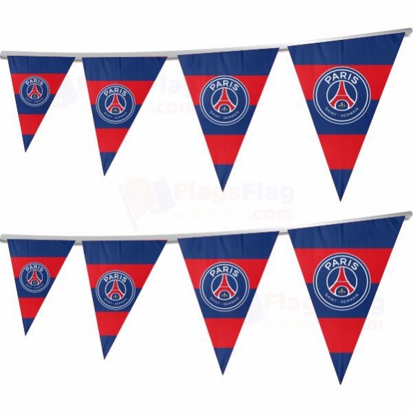 Paris Saint Germain FC Stringed Triangle Flag