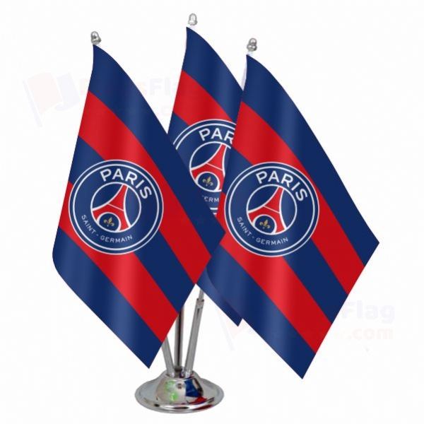 Paris Saint Germain FC Triple Table Flag