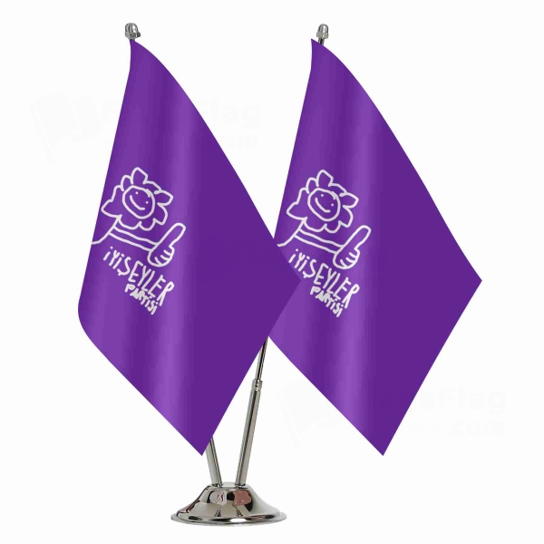 Party Of Good Deeds 2 Table Flags