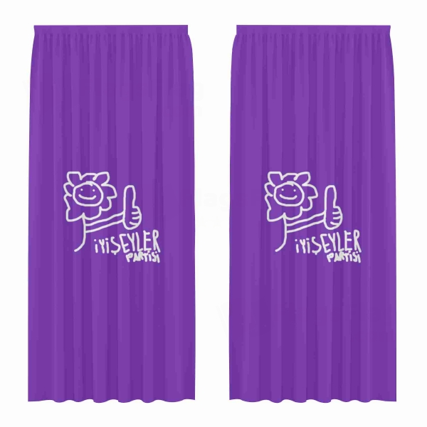 Party Of Good Deeds Digital Printed Curtains