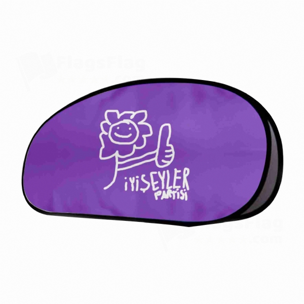 Party Of Good Deeds Horizontal Fabric Banner Display Stands