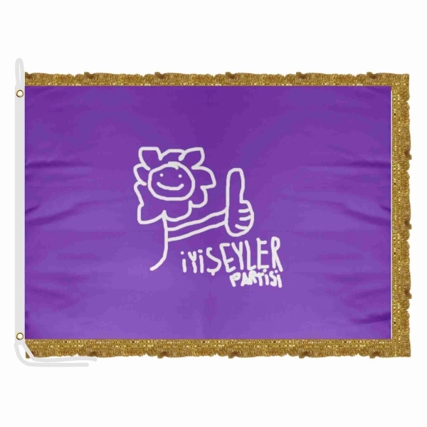 Party Of Good Deeds Satin Office Flag