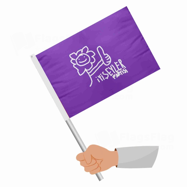 Party Of Good Deeds Stick Flag