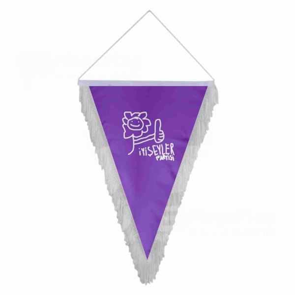 Party Of Good Deeds Triangle Fringed Streamers