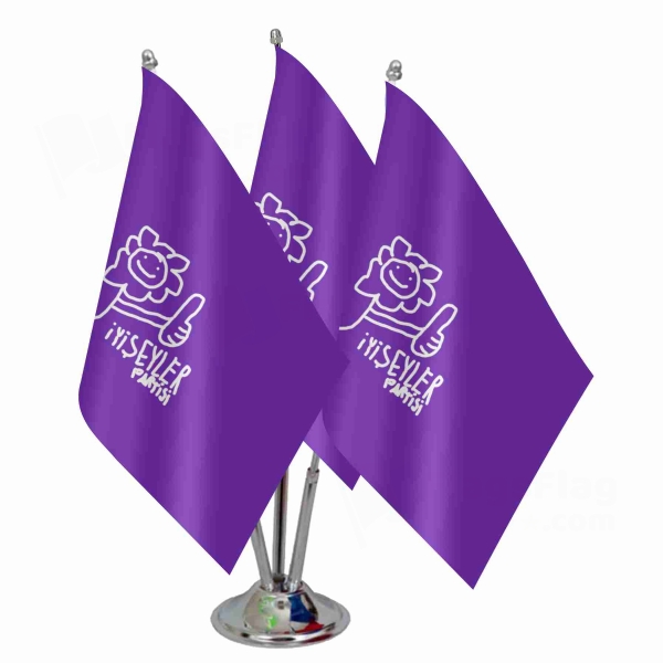 Party Of Good Deeds Triple Table Flag