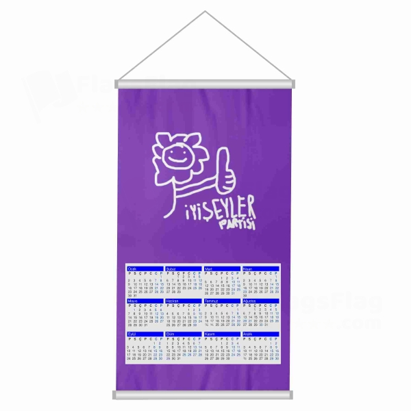 Party Of Good Deeds Woven Fabric Digital Printing Calendar