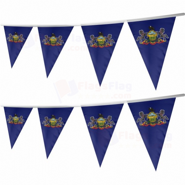 Pennsylvania Stringed Triangle Flag