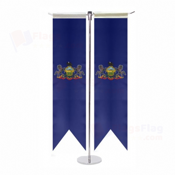 Pennsylvania T Table Flag