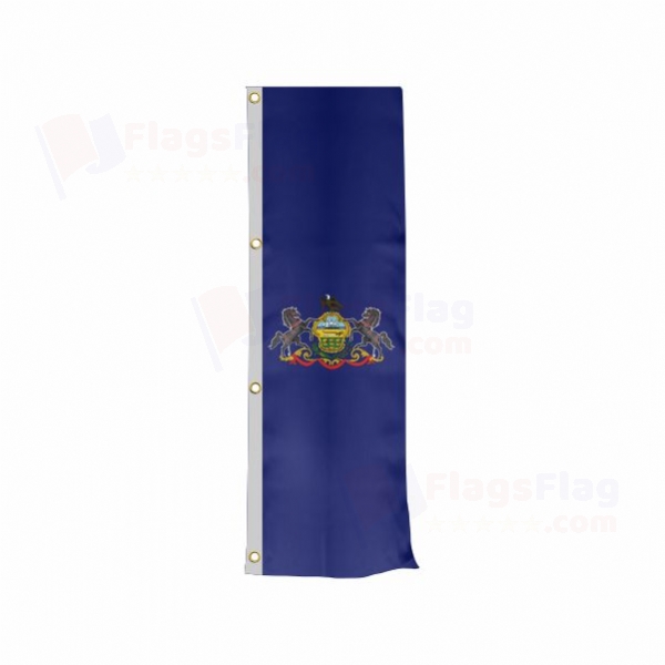 Pennsylvania Vertically Raised Flags