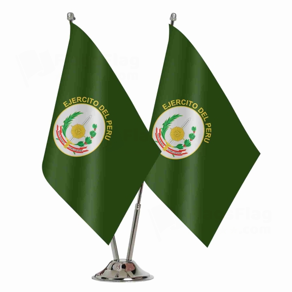 Peruvian Army Binary Table Flag