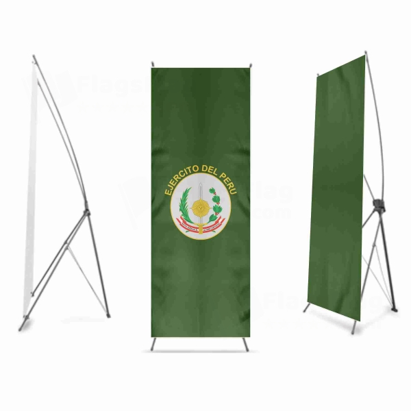 Peruvian Army Digital Print X Banner