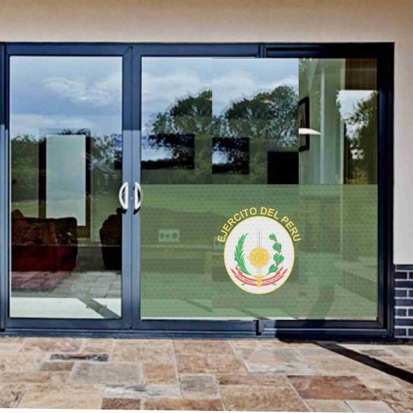 Peruvian Army Glass Film Peruvian Army One Way Vision Printing