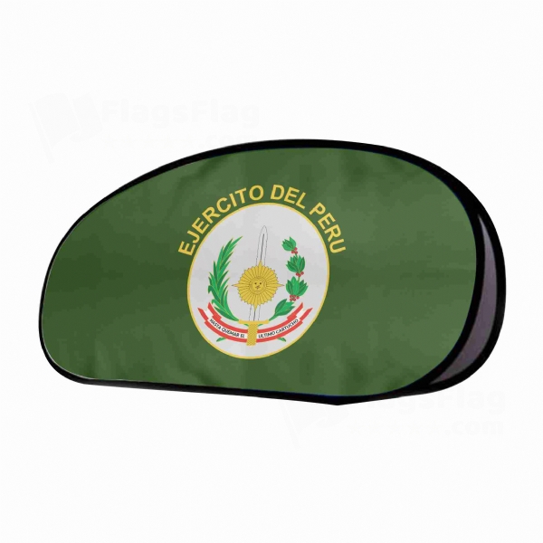Peruvian Army Horizontal Fabric Banner Display Stands