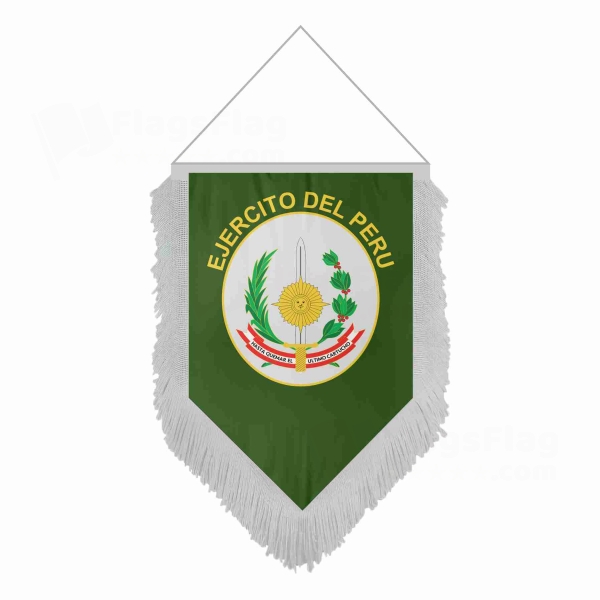 Peruvian Army Pentagonal Flags