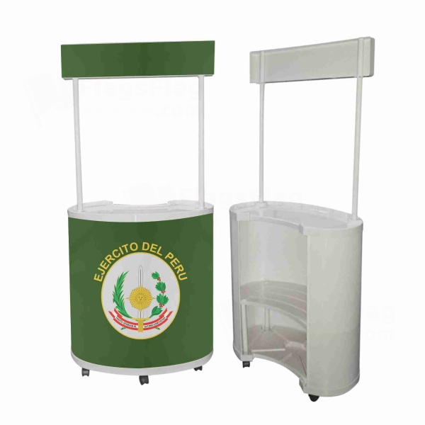 Peruvian Army Round Display Stand