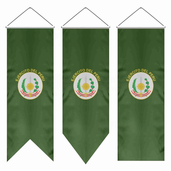 Peruvian Army Swallowtail Flags