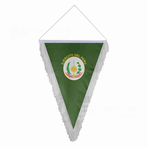 Peruvian Army Triangle Fringed Streamers