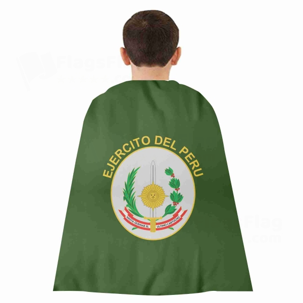 Peruvian Army Woven Fabric Cloak Digital Printing