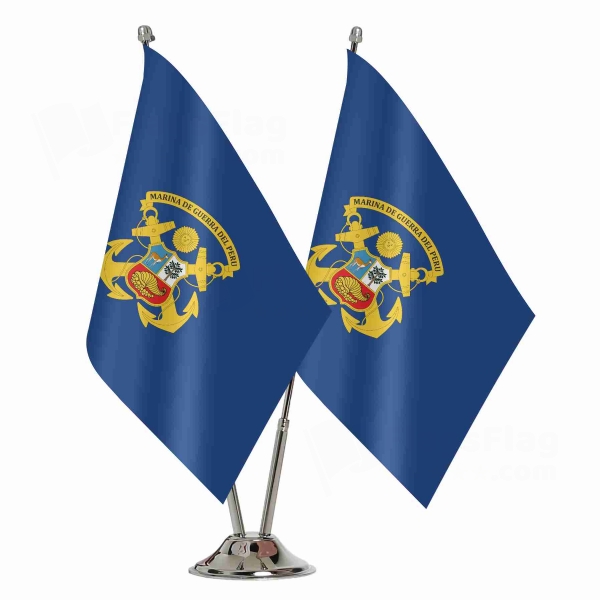 Peruvian Navy Binary Table Flag