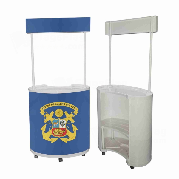 Peruvian Navy Round Display Stand