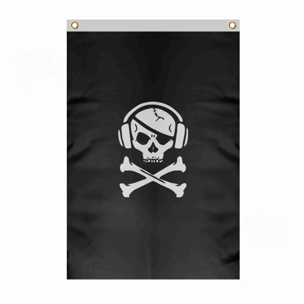 Peva Large Size Flag Hanging on Building
