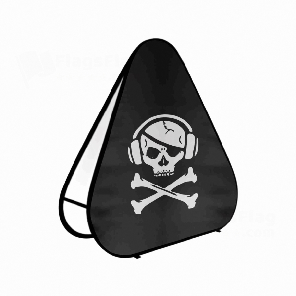 Peva Triangle Fabric Banner Display Stands