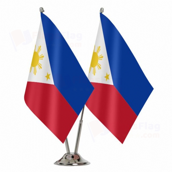 Philippines 2 Table Flags