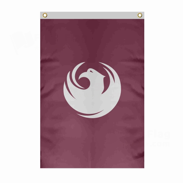 Phoenix Large Size Flag Hanging on Building