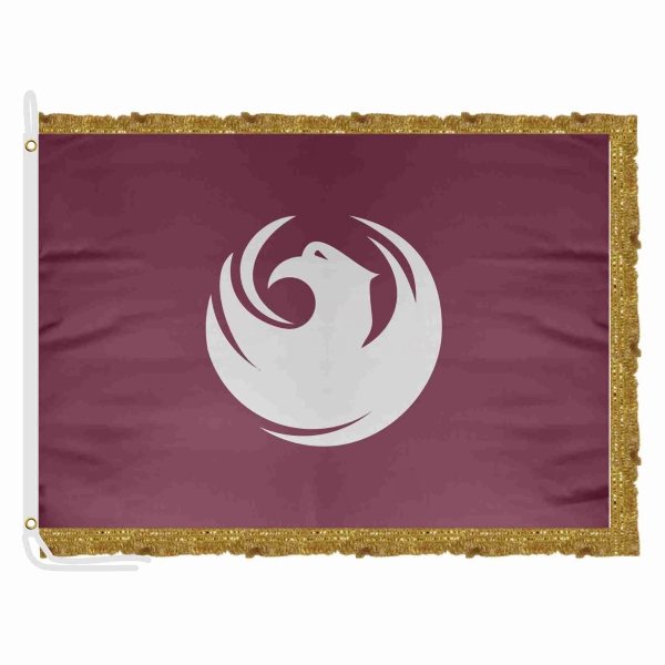 Phoenix Satin Office Flag