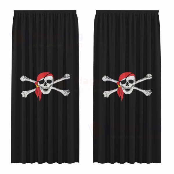 Pirate Bandana Digital Printed Curtains