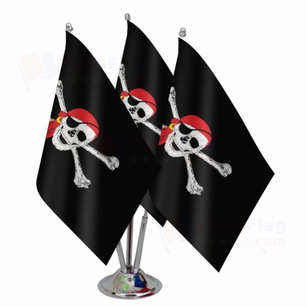 Pirate Bandana Triple Table Flag