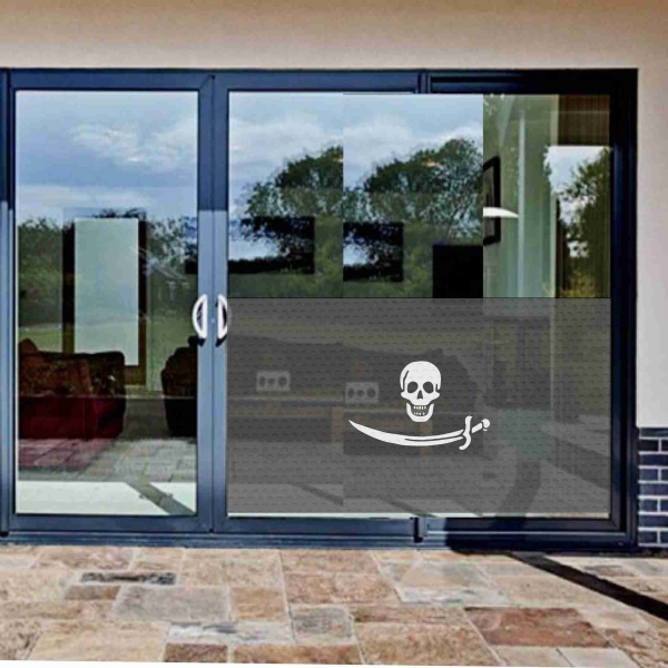 Pirate Bartholomew Roberts Glass Film Pirate Bartholomew Roberts One Way Vision Printing