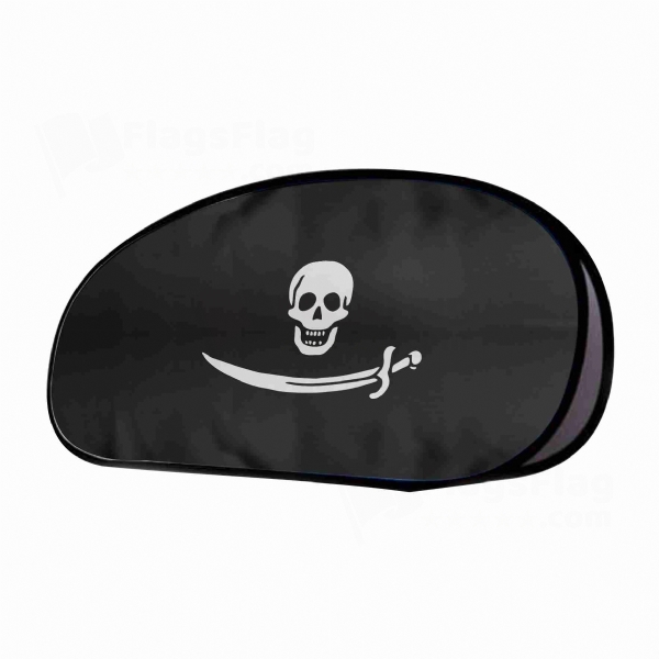 Pirate Bartholomew Roberts Horizontal Fabric Banner Display Stands