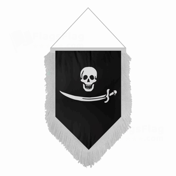 Pirate Bartholomew Roberts Pentagonal Flags