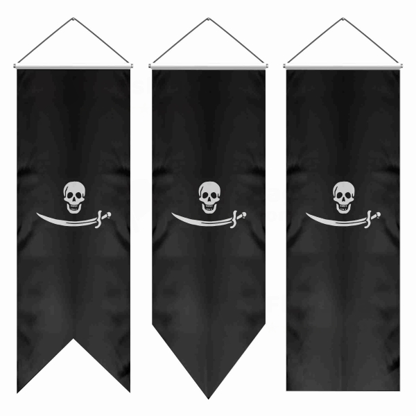 Pirate Bartholomew Roberts Swallowtail Flags