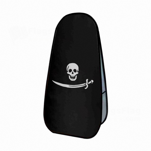 Pirate Bartholomew Roberts Vertical Cloth Banner Display Stands
