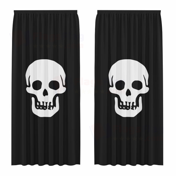Pirate Death Digital Printed Curtains