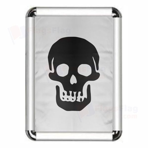 Pirate Death Head Levasseur Reversed Framed Pictures