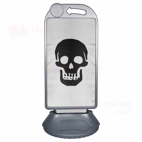 Pirate Death Head Levasseur Reversed Large Plastic Parking Barge