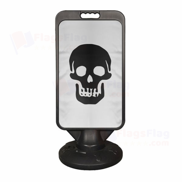 Pirate Death Head Levasseur Reversed Plastic Advertising Pontoon