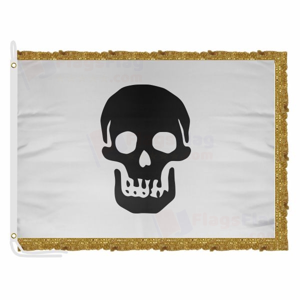 Pirate Death Head Levasseur Reversed Satin Office Flag