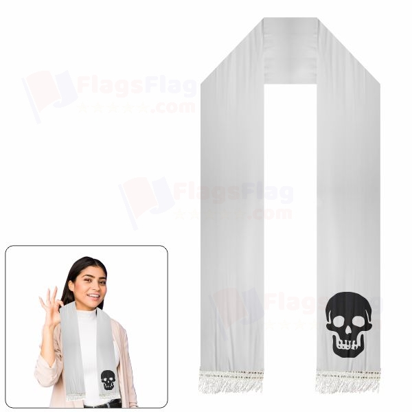 Pirate Death Head Levasseur Reversed Scarf Digital Printing