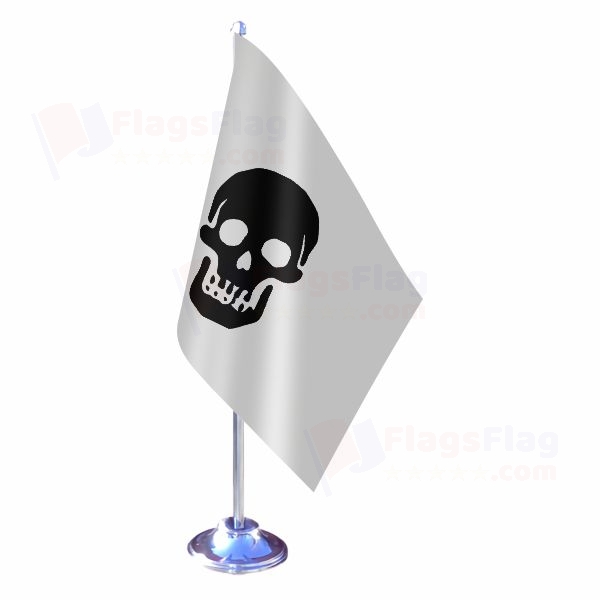 Pirate Death Head Levasseur Reversed Single Table Flag