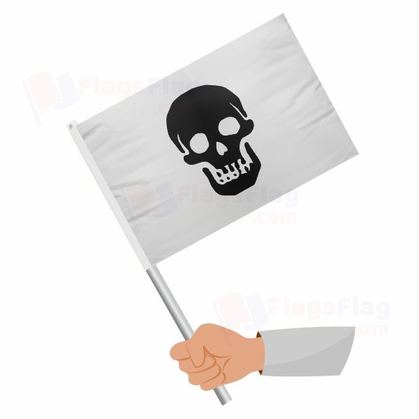 Pirate Death Head Levasseur Reversed Stick Flag