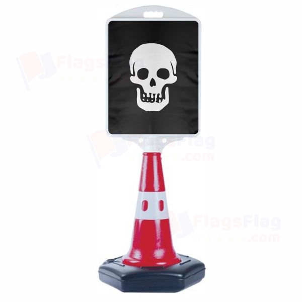 Pirate Death Head Medium Road Advertisement Barge