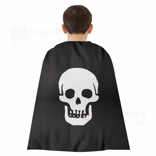 Pirate Death Head Woven Fabric Cloak Digital Printing
