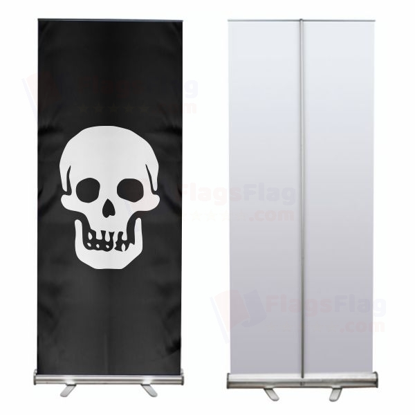 Pirate Death Roll Up Banner